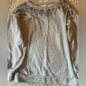 American Eagle Outfitters Gray Crew Neck Sweater
